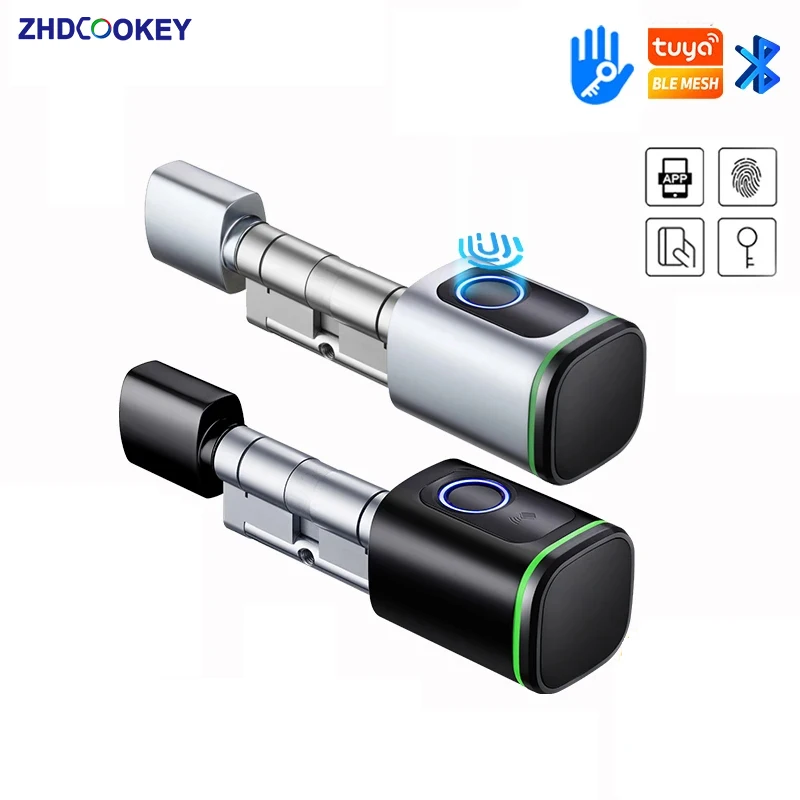 Fingerprint Smart Lock Adjustable Cylinder Size IC Card App Metal Key Unlock Electronica Biometrico Door Lock
Fingerprint Smart Lock Adjustable Cylinder Size IC Card App Metal Key Unlock Electronica Biometrico Door Lock