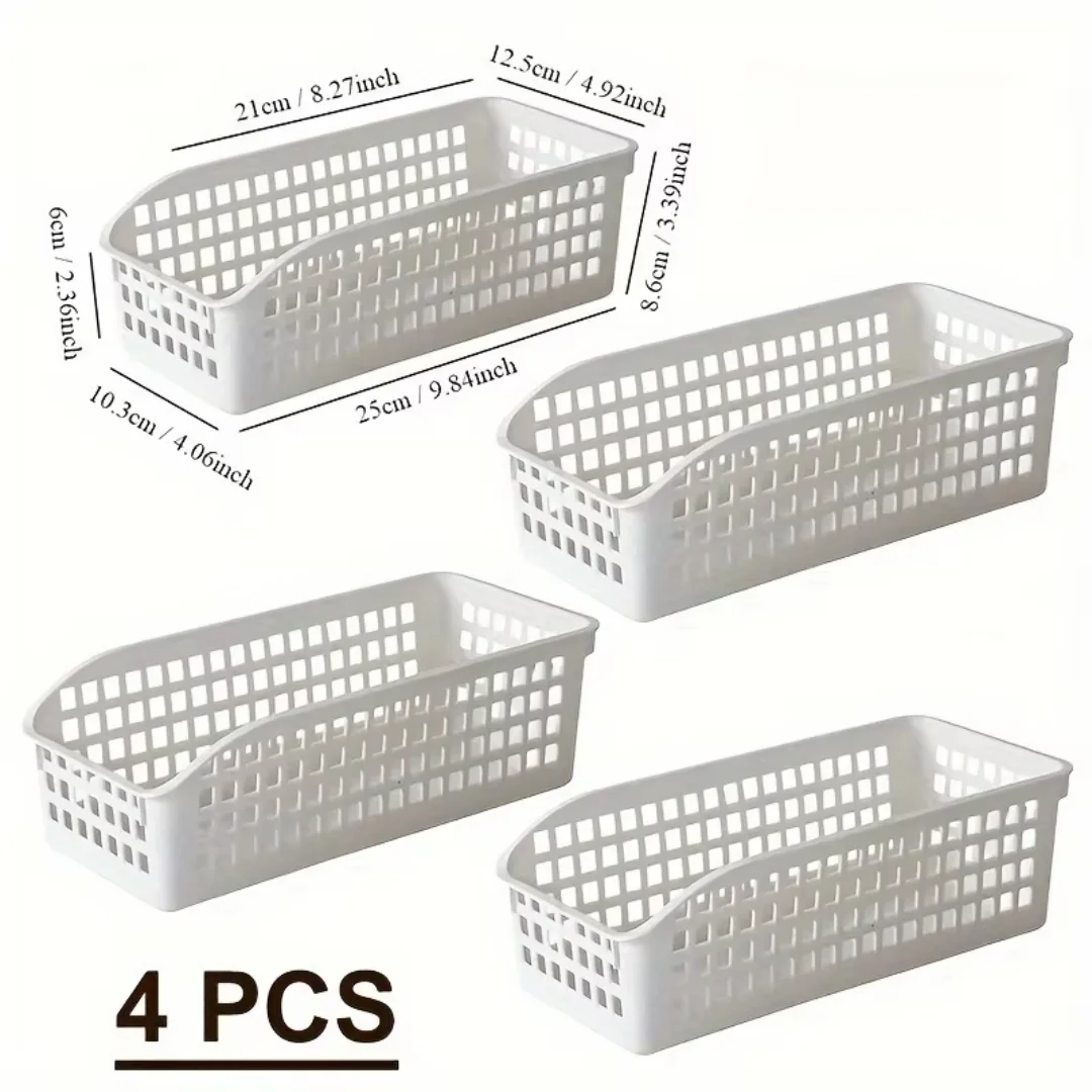 4pcs Stackable Storage Basket Set-Multifunctional Plastic Storage Box,Suitable for Books, Snacks,etc.Ideal Choice for Family
4pcs Stackable Storage Basket Set-Multifunctional Plastic Storage Box,Suitable for Books, Snacks,etc.Ideal Choice for Family