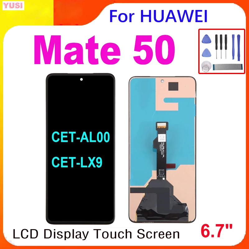 6,7-дюймовый AMOLED ЖК-дисплей для Huawei Mate 50, ЖК-дисплей, преобразователь сенсорного экрана в сборе для Huawei Mate 50, CET-AL00, CET-LX9, замена ЖК-дисплея
6,7-дюймовый AMOLED ЖК-дисплей для Huawei Mate 50, ЖК-дисплей, преобразователь сенсорного экрана в сборе для Huawei Mate 50, CET-AL00, CET-LX9, замена ЖК-дисплея
