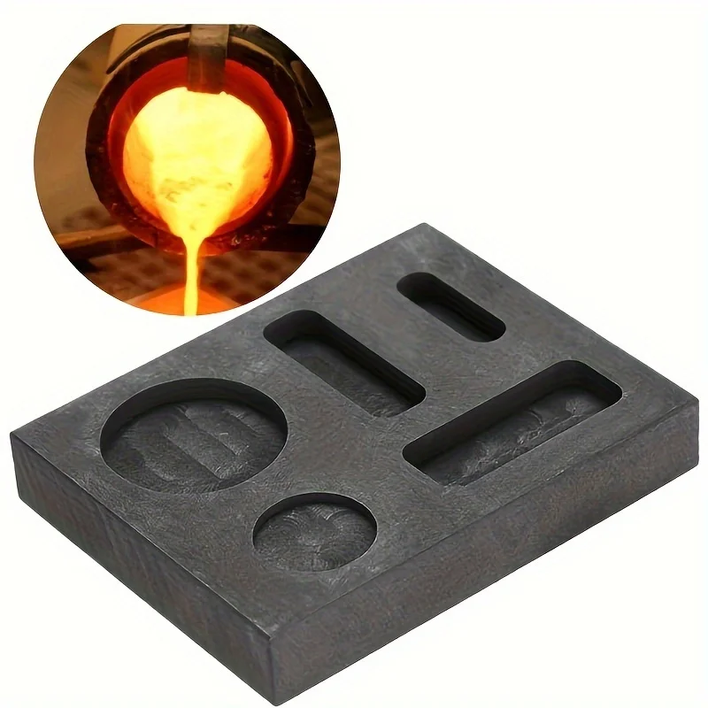 1pc five-hole graphite oil tray designed for DIY jewelry casting, commonly used by jewelers for processing and making jewelry 
1pc five-hole graphite oil tray designed for DIY jewelry casting, commonly used by jewelers for processing and making jewelry