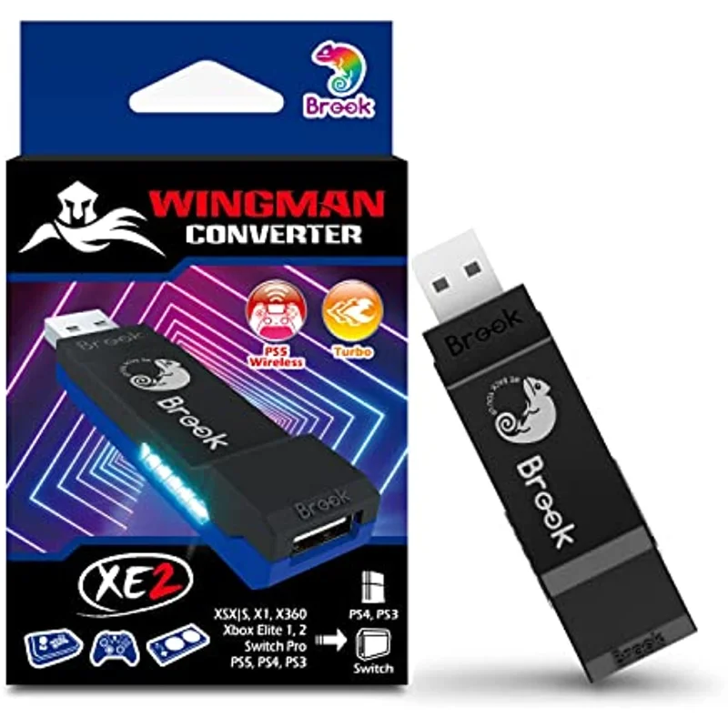kWingman XE 2 Converter - Two in One Wireless Controller Adapter for PS, Switch Consoles, and PC, Soupports Remap and Adjustable
kWingman XE 2 Converter - Two in One Wireless Controller Adapter for PS, Switch Consoles, and PC, Soupports Remap and Adjustable