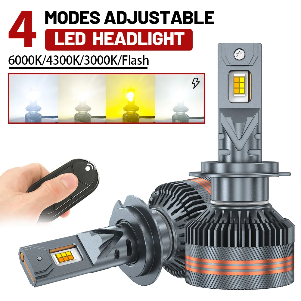 H4 H7 LED Blub Beam Headlamp H1 H8 H9 H11 9005 HB3 9006 HB4 3000K 4300K 6000K 4 modes Adjustable LED Headlights Cars Accessories
H4 H7 LED Blub Beam Headlamp H1 H8 H9 H11 9005 HB3 9006 HB4 3000K 4300K 6000K 4 modes Adjustable LED Headlights Cars Accessories
