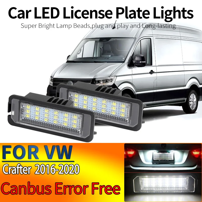 2Pcs Canbus Error Free LED Number Plate Light For VW Crafter 2016-2020 License Plate Lamp Assembly Replacement Car Styling Parts
2Pcs Canbus Error Free LED Number Plate Light For VW Crafter 2016-2020 License Plate Lamp Assembly Replacement Car Styling Parts