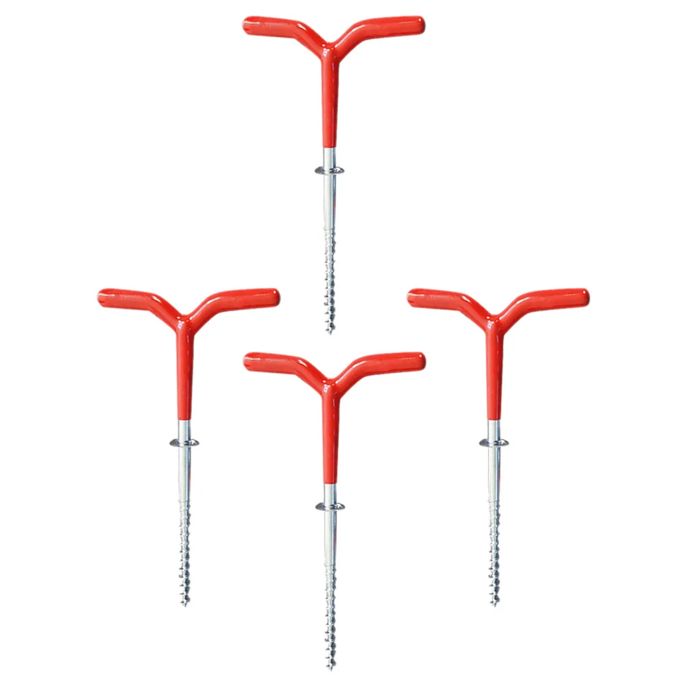 4 Pcs Metal Spiral Stakes Portable Camping Tent Pegs Ice Anchor Drill Adapter Ground Nails Reusable Fishing Accessories
4 Pcs Metal Spiral Stakes Portable Camping Tent Pegs Ice Anchor Drill Adapter Ground Nails Reusable Fishing Accessories