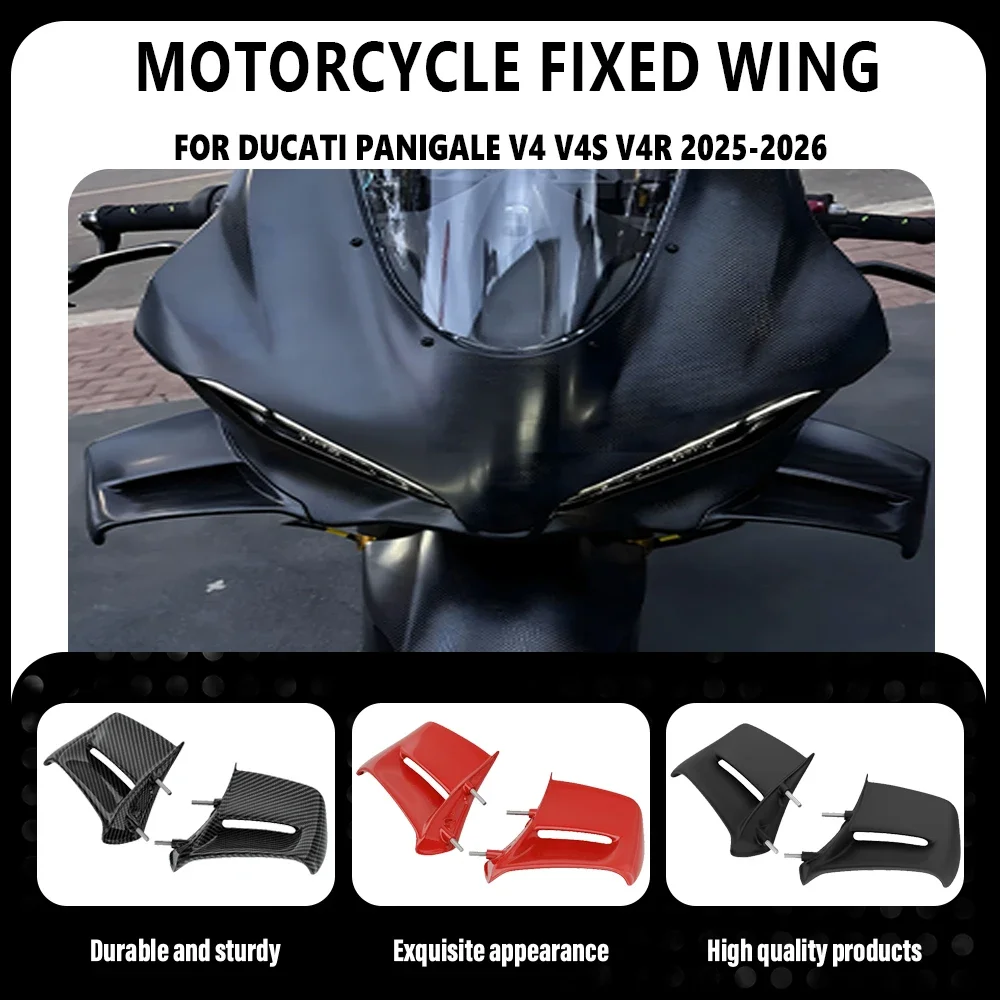 Motorcycle Accessory Fixed Wing Suitable For Ducati Panigale V4 V4S V4R 2025-2026 Spoiler Side Wing Cover
Motorcycle Accessory Fixed Wing Suitable For Ducati Panigale V4 V4S V4R 2025-2026 Spoiler Side Wing Cover
