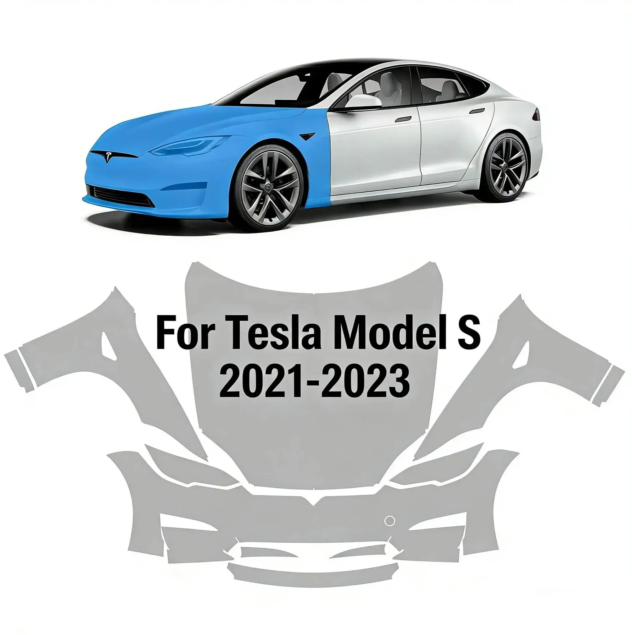 8.5Mil TPU Bumper Pre-cut PPF Kit For Tesla Model S 2021-2023 Paint Protection Film Clear Bra Car Body Anti-Scratch Resistant
8.5Mil TPU Bumper Pre-cut PPF Kit For Tesla Model S 2021-2023 Paint Protection Film Clear Bra Car Body Anti-Scratch Resistant