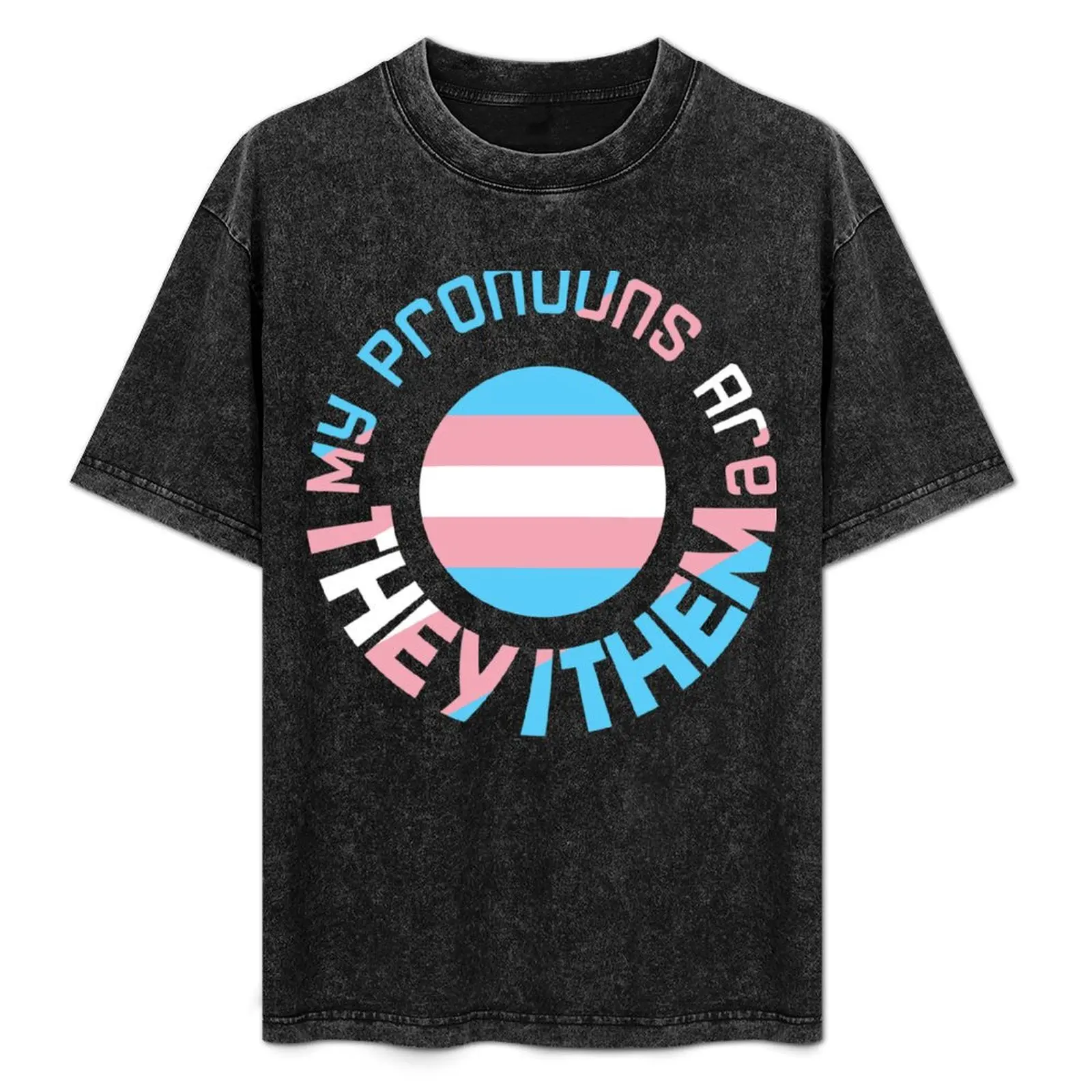 My pronouns are They Them, Trans flag T-Shirt Classic Graphic Short Sleeve Top
My pronouns are They Them, Trans flag T-Shirt Classic Graphic Short Sleeve Top