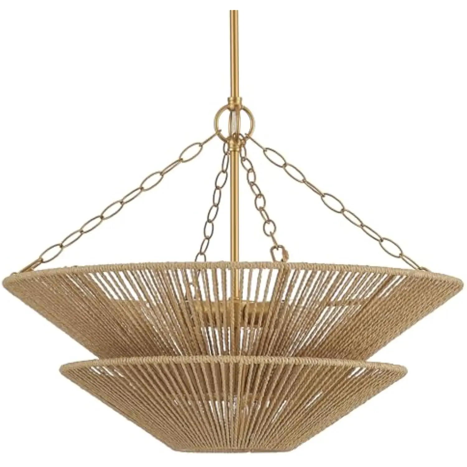 Modern Farmhouse Chandelier for Dining Room, 5-Lights Gold Chandelier for Entryway, Hand-Woven Rattan Pendant Light for Bedroom
Modern Farmhouse Chandelier for Dining Room, 5-Lights Gold Chandelier for Entryway, Hand-Woven Rattan Pendant Light for Bedroom