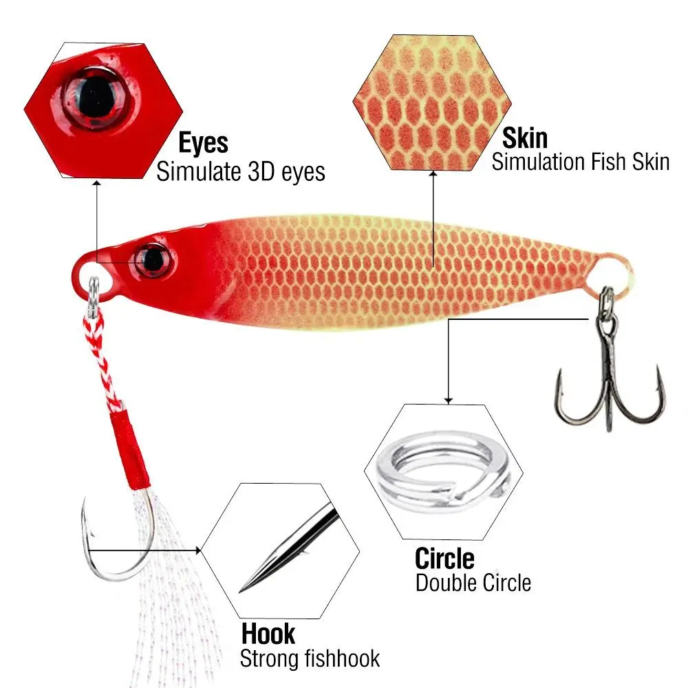 5Pcs Crank Hook Luminous Fishing Lures Hooks 5 Size Rotating Tail Artificial Fishing Bait Set 3D Eye Colorful
5Pcs Crank Hook Luminous Fishing Lures Hooks 5 Size Rotating Tail Artificial Fishing Bait Set 3D Eye Colorful