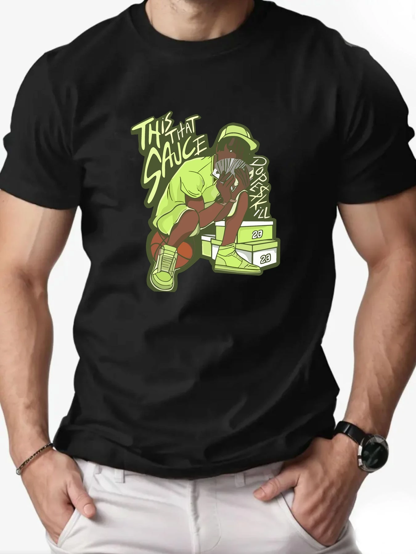 Summer Men's T-Shirt Basketball boy Pattern Printed Fashion Leisure Sports Men's Round Neck T-shirt High Quality Men's Clothing
Summer Men's T-Shirt Basketball boy Pattern Printed Fashion Leisure Sports Men's Round Neck T-shirt High Quality Men's Clothing