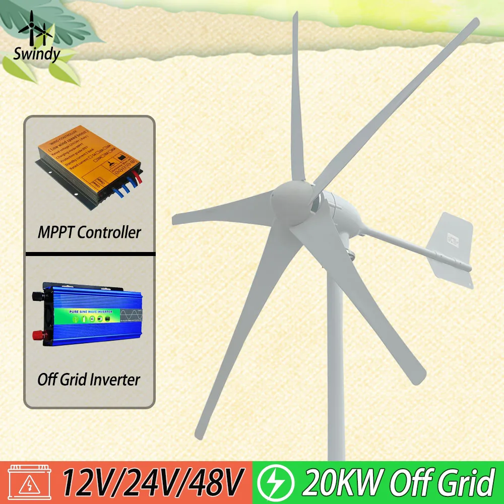 20KW High Power Wind Turbine Generator Wind Power Complete System Kit Output 220V For Home Appliance Electric Generator Camping
20KW High Power Wind Turbine Generator Wind Power Complete System Kit Output 220V For Home Appliance Electric Generator Camping