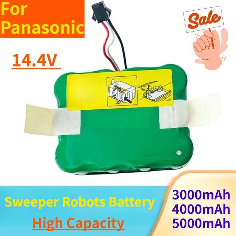 14,4 В, 3000 мАч-5000 мАч, аккумулятор для роботов-подметальных машин высокой емкости для Panasonic MC-RS555/RS855/WRB55/WRD55
14,4 В, 3000 мАч-5000 мАч, аккумулятор для роботов-подметальных машин высокой емкости для Panasonic MC-RS555/RS855/WRB55/WRD55