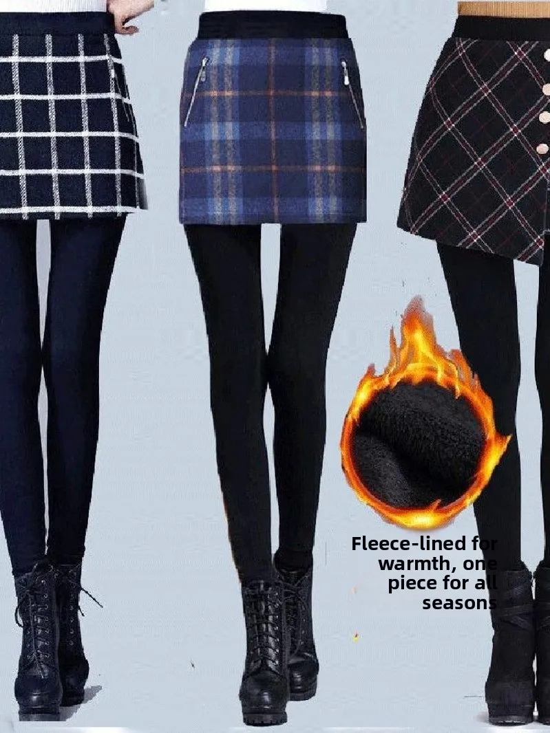 Fce Lined Illusion Two-Piece Women's Leggings High Waist Thiened Autumn Winter Warm Long Pants with Footwear Design
Fce Lined Illusion Two-Piece Women's Leggings High Waist Thiened Autumn Winter Warm Long Pants with Footwear Design