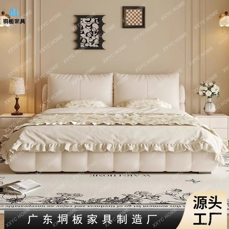 Lwind new bed first layer cowhide soft bag bed puff bed atmosphere master bedroom double
Lwind new bed first layer cowhide soft bag bed puff bed atmosphere master bedroom double