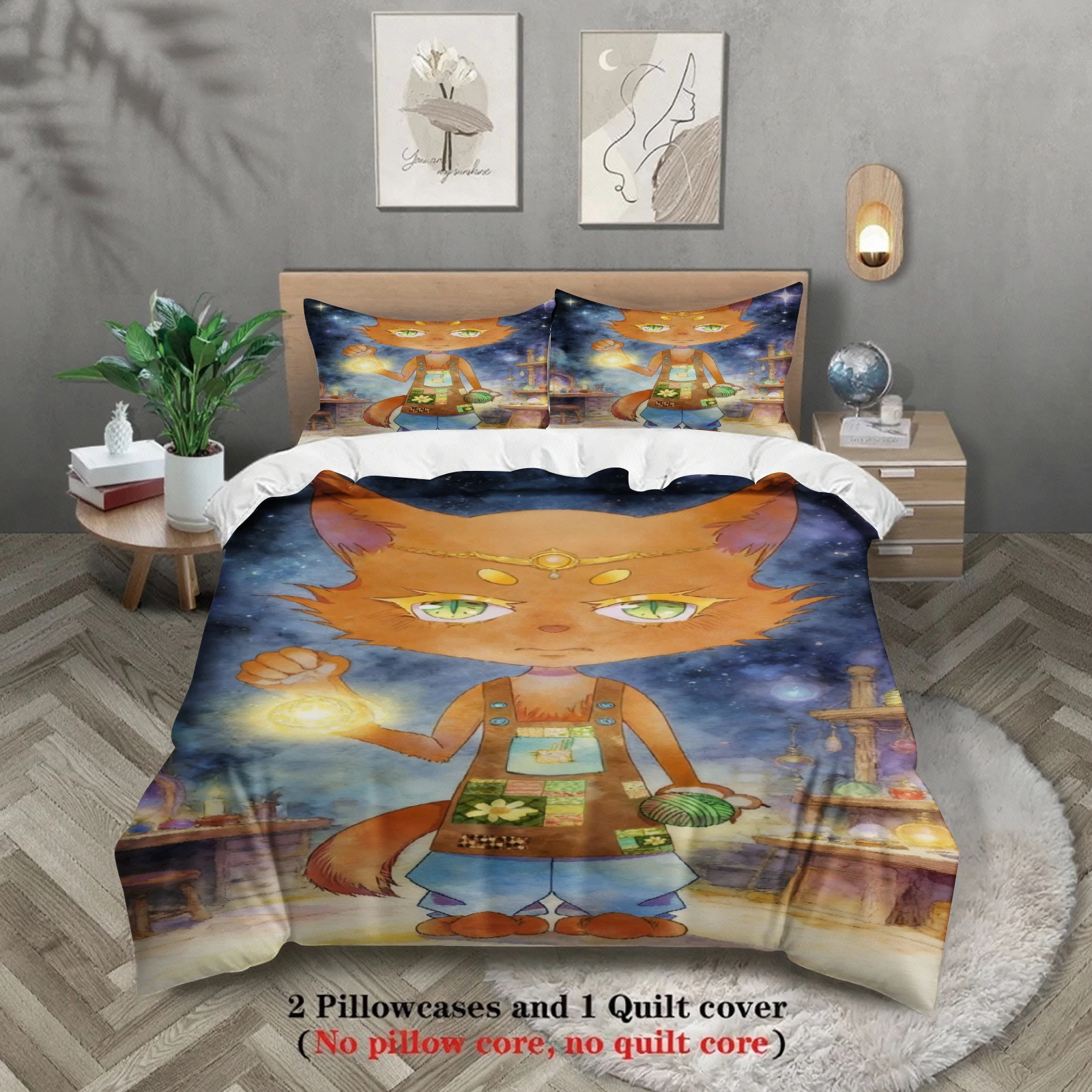 Комплект постельного белья Twin Size Softville Cozy Town с милым принтом папоротника и лисы, с пододеяльником и наволочкой, для декора детской спальни
Комплект постельного белья Twin Size Softville Cozy Town с милым принтом папоротника и лисы, с пододеяльником и наволочкой, для декора детской спальни