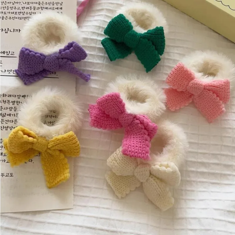 1pair Plush Knitted Bow Headband Candy Colored Girl Tie Hair Rope Cute Soft and Cute Hair Accessory Hair Accessories for Girls
1pair Plush Knitted Bow Headband Candy Colored Girl Tie Hair Rope Cute Soft and Cute Hair Accessory Hair Accessories for Girls