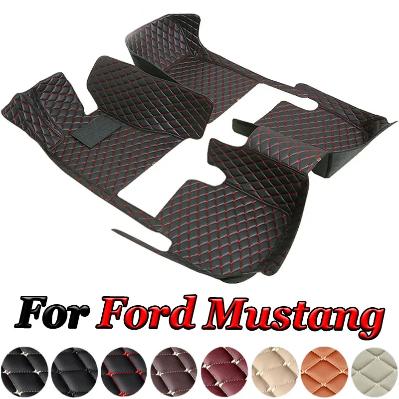 Автомобильные коврики из искусственной кожи на заказ для Ford Mustang 2015-2023, детали интерьера, автомобильные аксессуары
Автомобильные коврики из искусственной кожи на заказ для Ford Mustang 2015-2023, детали интерьера, автомобильные аксессуары