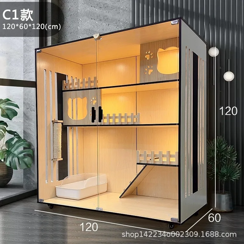 Internet celebrity cat villa household cat cabinet cat cage waterproof cat nest indoor cat cage big cat house cat house cat hous 
Internet celebrity cat villa household cat cabinet cat cage waterproof cat nest indoor cat cage big cat house cat house cat hous
