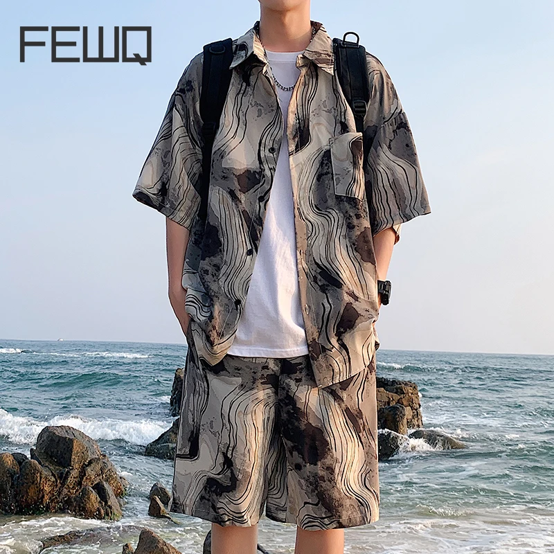 Мужские повседневные комплекты FEWQ, рубашка с коротким рукавом и шорты в китайском стиле, Мужской Шелковый комплект с драпировкой, мужские топы с отложным воротником, новинка 2024
Мужские повседневные комплекты FEWQ, рубашка с коротким рукавом и шорты в китайском стиле, Мужской Шелковый комплект с драпировкой, мужские топы с отложным воротником, новинка 2024