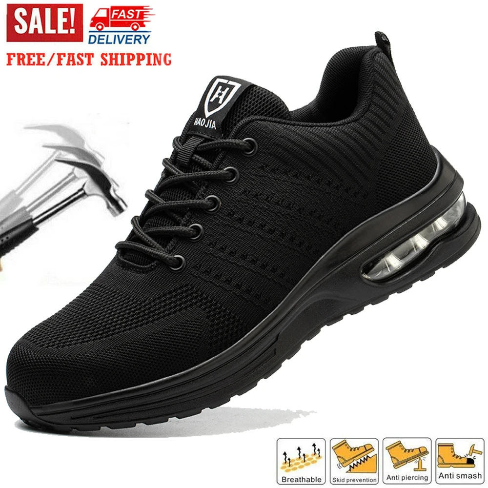 Дышащая защитная обувь, мужские ботинки со стальным носком, мягкие рабочие кроссовки, противоударная рабочая обувь, защитные ботинки
Дышащая защитная обувь, мужские ботинки со стальным носком, мягкие рабочие кроссовки, противоударная рабочая обувь, защитные ботинки