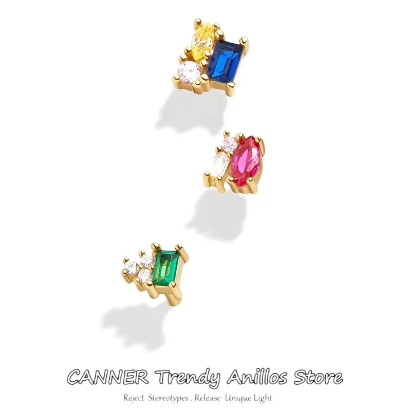 CANNER 3pcs Set Plata 925 Sterling Silver Zircon Earrings For Women Girlfriend Gift Delicate Stud Earrings Set Fine Jewel Boucle
CANNER 3pcs Set Plata 925 Sterling Silver Zircon Earrings For Women Girlfriend Gift Delicate Stud Earrings Set Fine Jewel Boucle
