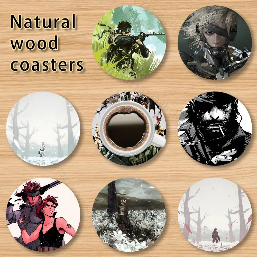 M-Metal Gear Style Vintage 4in Wooden Coasters Coffee Tea Cups Home Decor Christmas New Year Party Gift
M-Metal Gear Style Vintage 4in Wooden Coasters Coffee Tea Cups Home Decor Christmas New Year Party Gift