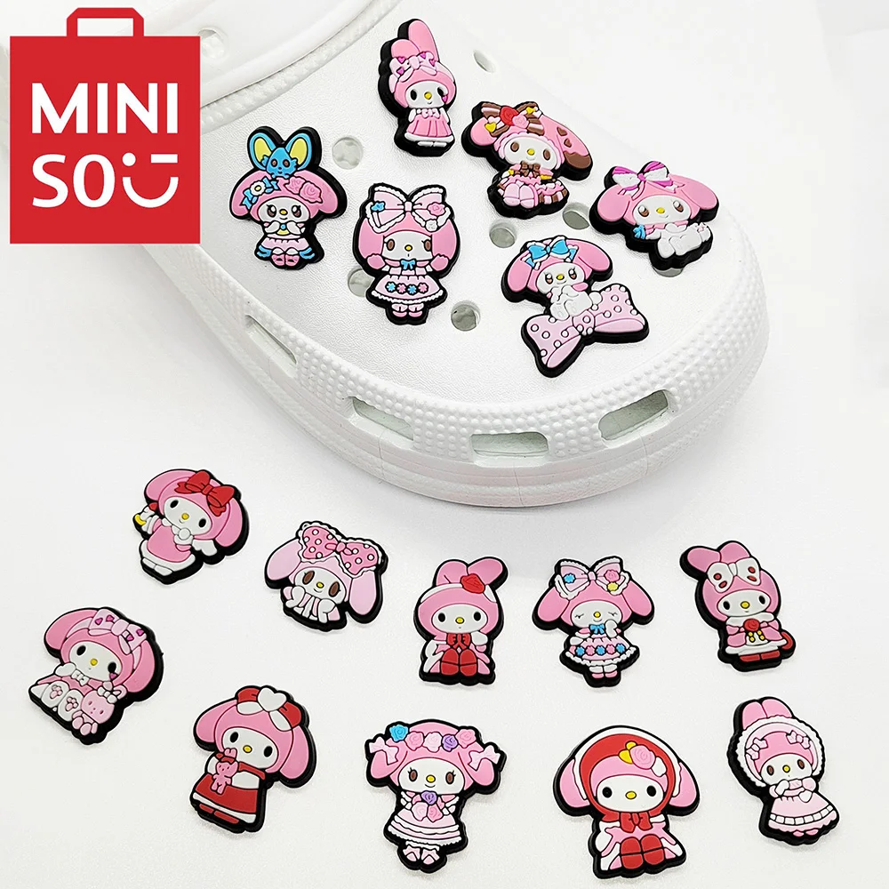 MINISO 1-16pcs Sanrio Shoe Decorations Accessories Charms For Clogs Bogg Bag Bubble Slides Sandals, Gift Idea for Birthday
MINISO 1-16pcs Sanrio Shoe Decorations Accessories Charms For Clogs Bogg Bag Bubble Slides Sandals, Gift Idea for Birthday
