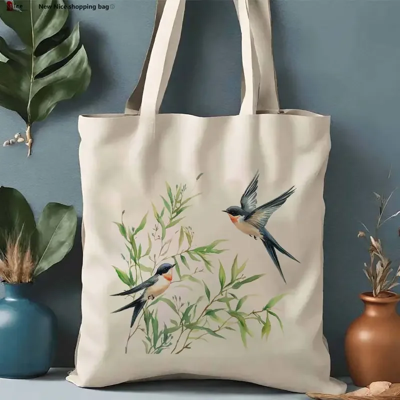 Green Willow Branches and Swallows Canvas Tote Bag Durable Friendly Shopping Bag for Women Perfect for Daily Use Canvas Bag
Green Willow Branches and Swallows Canvas Tote Bag Durable Friendly Shopping Bag for Women Perfect for Daily Use Canvas Bag