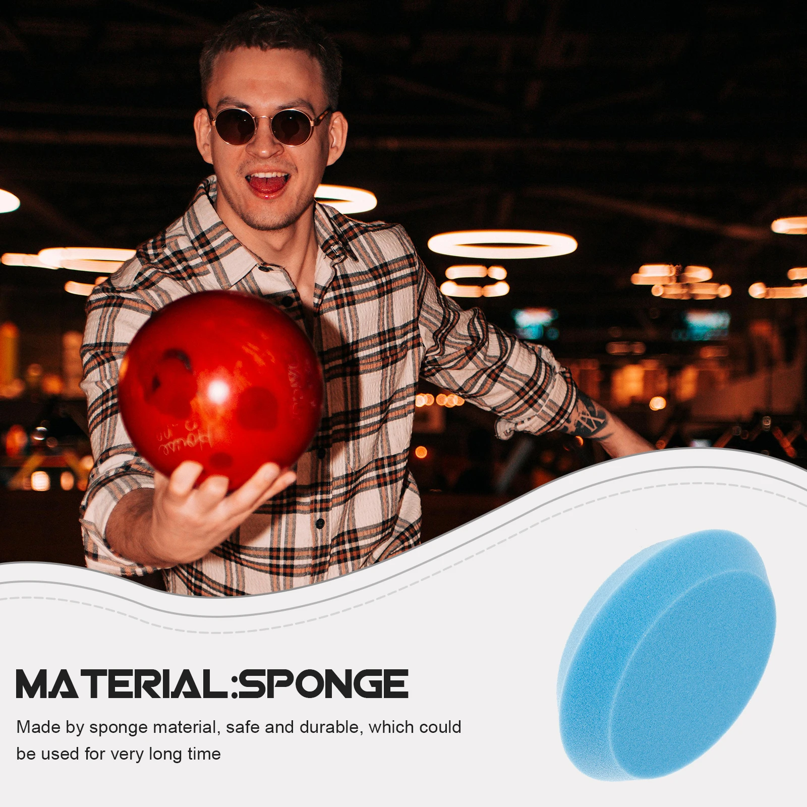 Round Polishing and Cleaning Sponge Pad Bowling Protective Gear Kit Waxing Set Blue
Round Polishing and Cleaning Sponge Pad Bowling Protective Gear Kit Waxing Set Blue