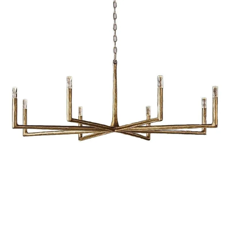 American simple all-copper living room chandelier designer light luxury restaurant high-end chandelier lamps
American simple all-copper living room chandelier designer light luxury restaurant high-end chandelier lamps