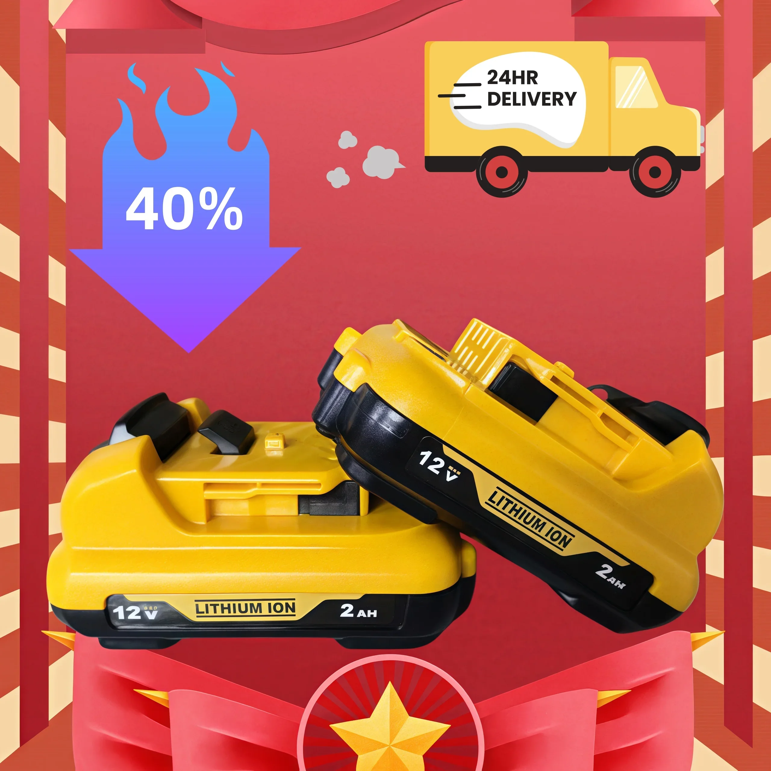 12V 3.0Ah Li-Ion Battery for DeWalt DCB120 DCB124 DW089LG DCD701F2 - Cordless Power Tool/Laser Level Replacement
12V 3.0Ah Li-Ion Battery for DeWalt DCB120 DCB124 DW089LG DCD701F2 - Cordless Power Tool/Laser Level Replacement