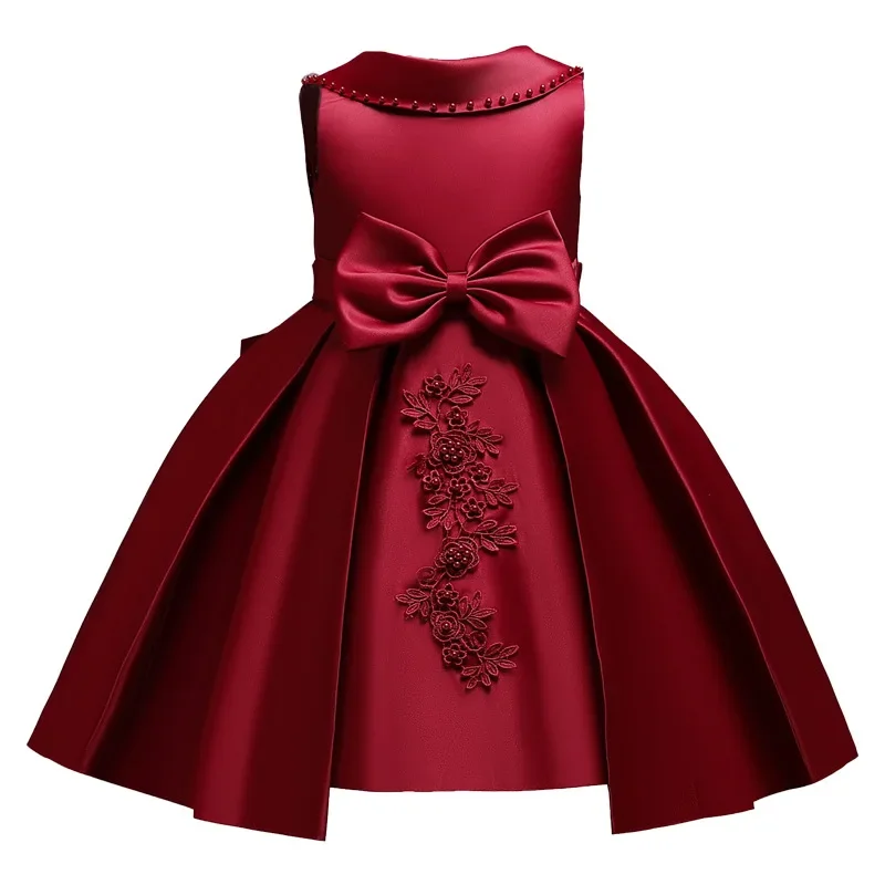 New girls' Prom Dress princess dress long sleeve embroidered large bow pattern Satin Embroidered Christmas party show dress 2024
New girls' Prom Dress princess dress long sleeve embroidered large bow pattern Satin Embroidered Christmas party show dress 2024