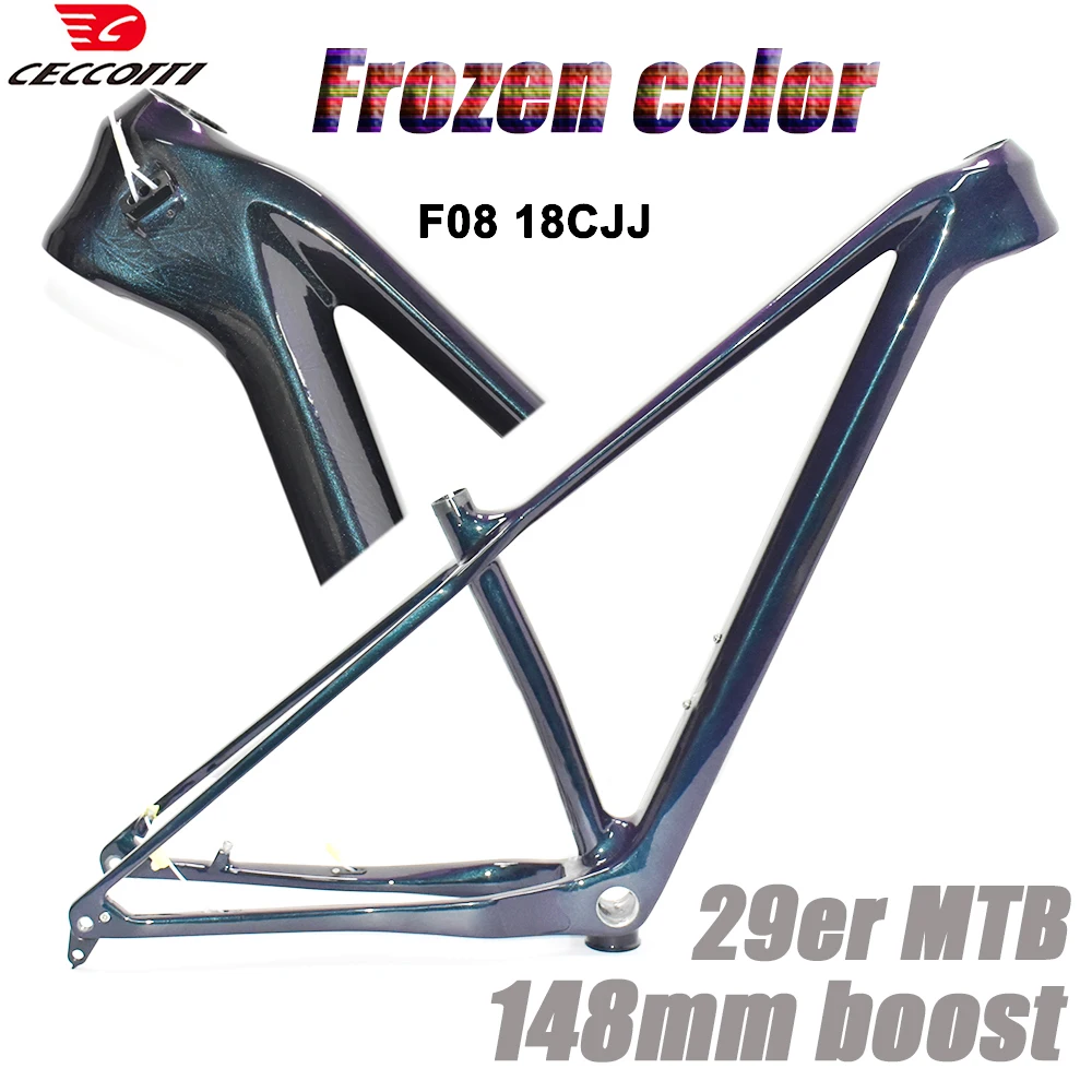CECCOTTI MF08 Карбоновая рама для горного велосипеда «Замороженный цвет», 29er MTB cuadro BSA, резьба 73 мм, комплект рамы для велосипеда
CECCOTTI MF08 Карбоновая рама для горного велосипеда «Замороженный цвет», 29er MTB cuadro BSA, резьба 73 мм, комплект рамы для велосипеда