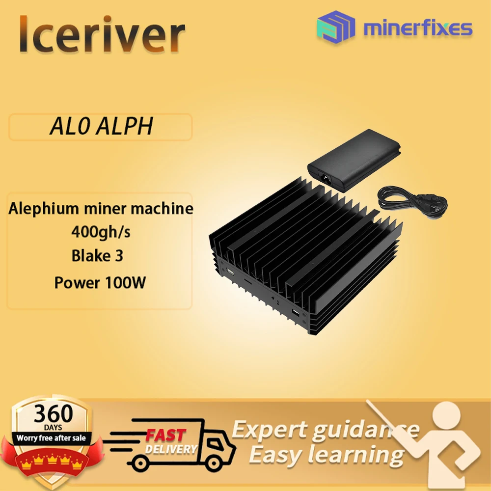 ICERIVER ALPH AL0 400GH/S 100 Вт НОВЫЙ черный 3-алгоритмный майнер с блоком питания Crypto Miner Asic Crypto Miner ALPH AL0 Silent Quiet
ICERIVER ALPH AL0 400GH/S 100 Вт НОВЫЙ черный 3-алгоритмный майнер с блоком питания Crypto Miner Asic Crypto Miner ALPH AL0 Silent Quiet
