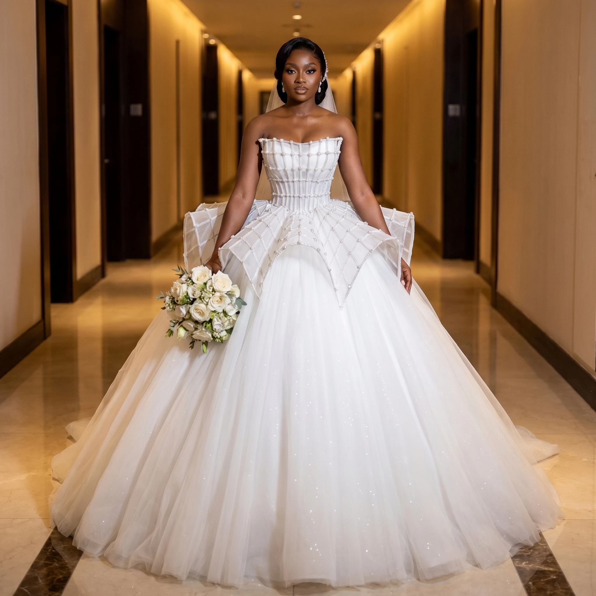 Customized Organza Ball Gown Wedding Dress Sleeves Strapless Lace Up Back White Bridal Gown Court Train платье сваде
Customized Organza Ball Gown Wedding Dress Sleeves Strapless Lace Up Back White Bridal Gown Court Train платье сваде