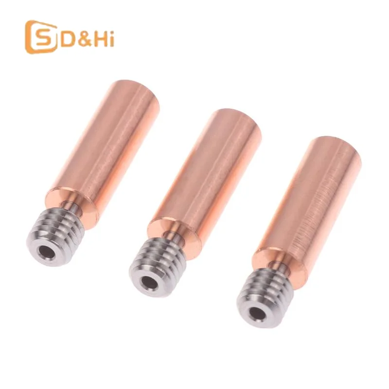 1/3Pcs Titanium Alloy Heat Break Throat 1.75mm Bimetal Heatbreak Copper Plating Tube For Ender 3 CR-10 Hotend 3D Printer Parts
1/3Pcs Titanium Alloy Heat Break Throat 1.75mm Bimetal Heatbreak Copper Plating Tube For Ender 3 CR-10 Hotend 3D Printer Parts