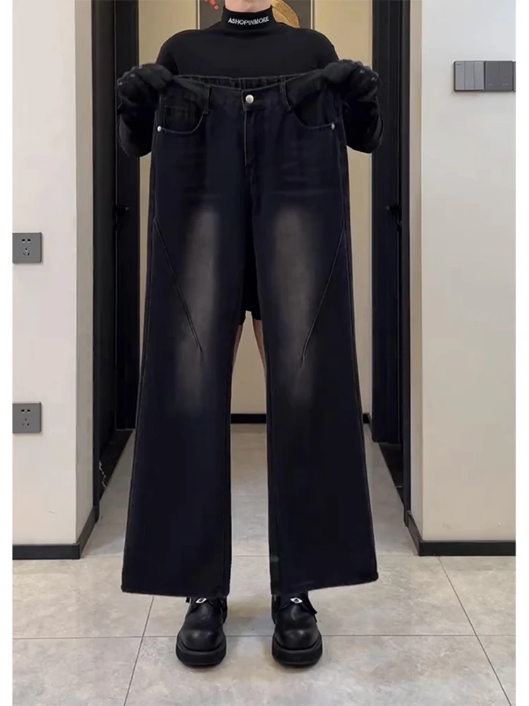 Cleanfit High Waist Bell Bot Men's Denim Jeans Bla Waed out Knife American High Street Vibe Faion Trousers
Cleanfit High Waist Bell Bot Men's Denim Jeans Bla Waed out Knife American High Street Vibe Faion Trousers