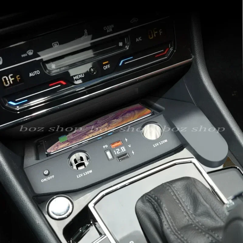 Для VW Volkswagen LAVIDA/Gran Lavida Plus автомобильное беспроводное зарядное устройство прикуриватель USB супер быстрая зарядка аксессуары для интерьера
Для VW Volkswagen LAVIDA/Gran Lavida Plus автомобильное беспроводное зарядное устройство прикуриватель USB супер быстрая зарядка аксессуары для интерьера