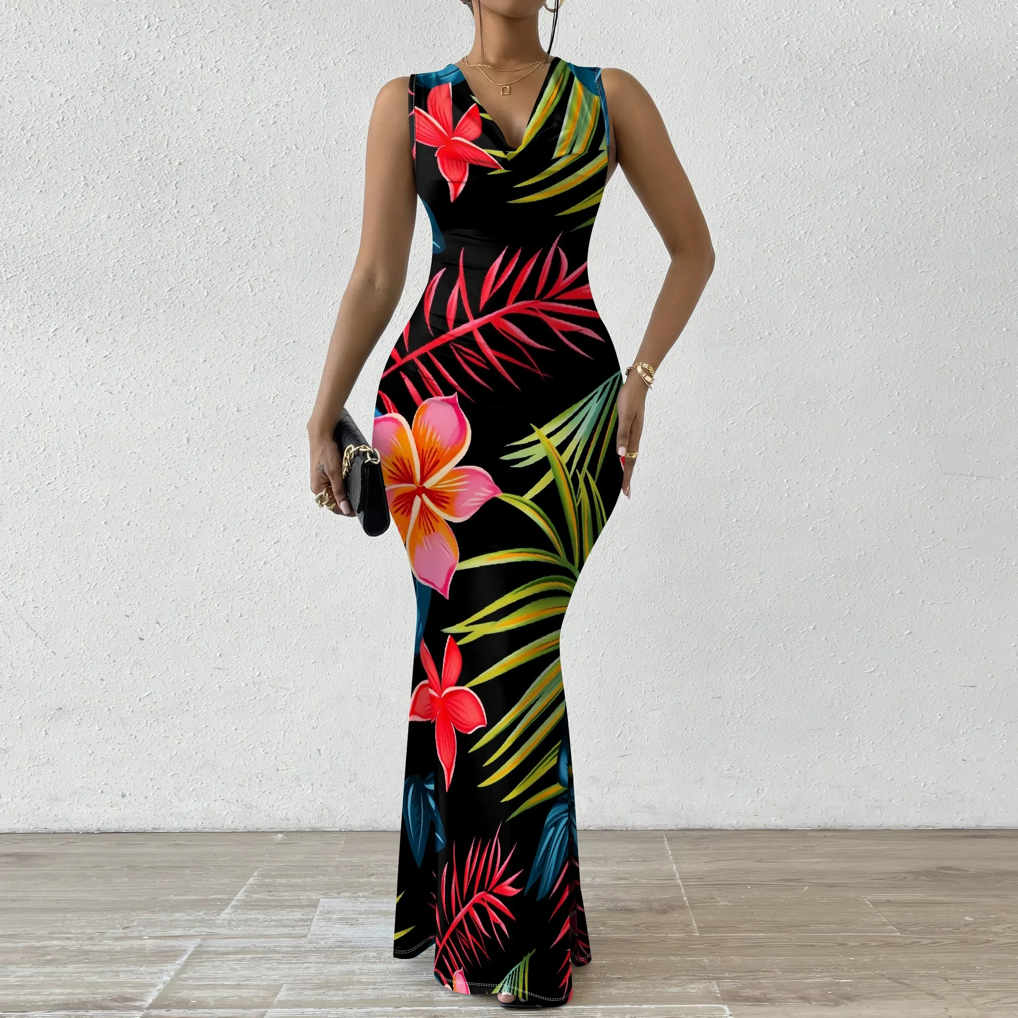 Tropical Print Maxi Dress for Women 2025 Summer Beach Party Vacation Dress XS-2XL
Tropical Print Maxi Dress for Women 2025 Summer Beach Party Vacation Dress XS-2XL