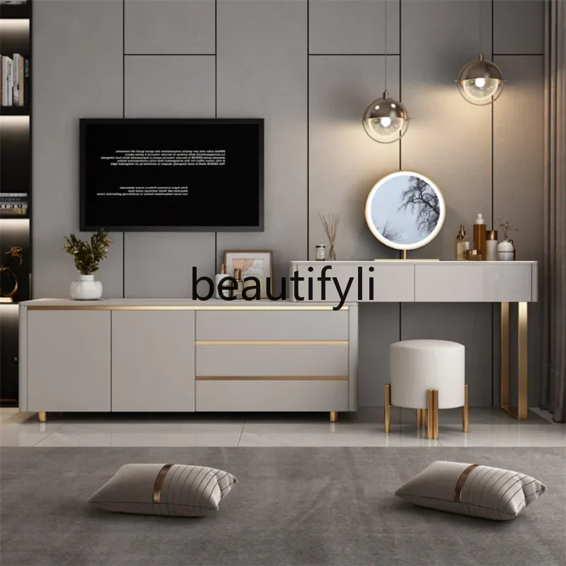 Light luxury high-end solid wood dresser TV cabinet integrated modern simple master bedroom bedside corner storage cabinet
Light luxury high-end solid wood dresser TV cabinet integrated modern simple master bedroom bedside corner storage cabinet