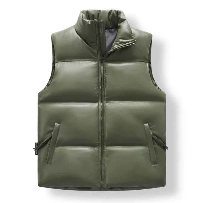 New Autumn Winter Warm Coats Windproof Men Outwear Loose Waistcoats Casual Solid Sleeveless Vest Stand Collar Zip Cotton Vests
New Autumn Winter Warm Coats Windproof Men Outwear Loose Waistcoats Casual Solid Sleeveless Vest Stand Collar Zip Cotton Vests
