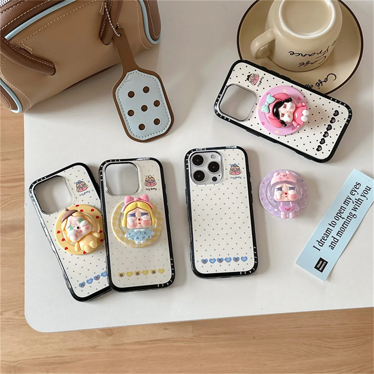 Fashion Simple White Polka Dot Magnetic Phone Case For iPhone 16 15 13 14 Pro Max Cover with Cute Girl Stand Holder Cases Capa
Fashion Simple White Polka Dot Magnetic Phone Case For iPhone 16 15 13 14 Pro Max Cover with Cute Girl Stand Holder Cases Capa