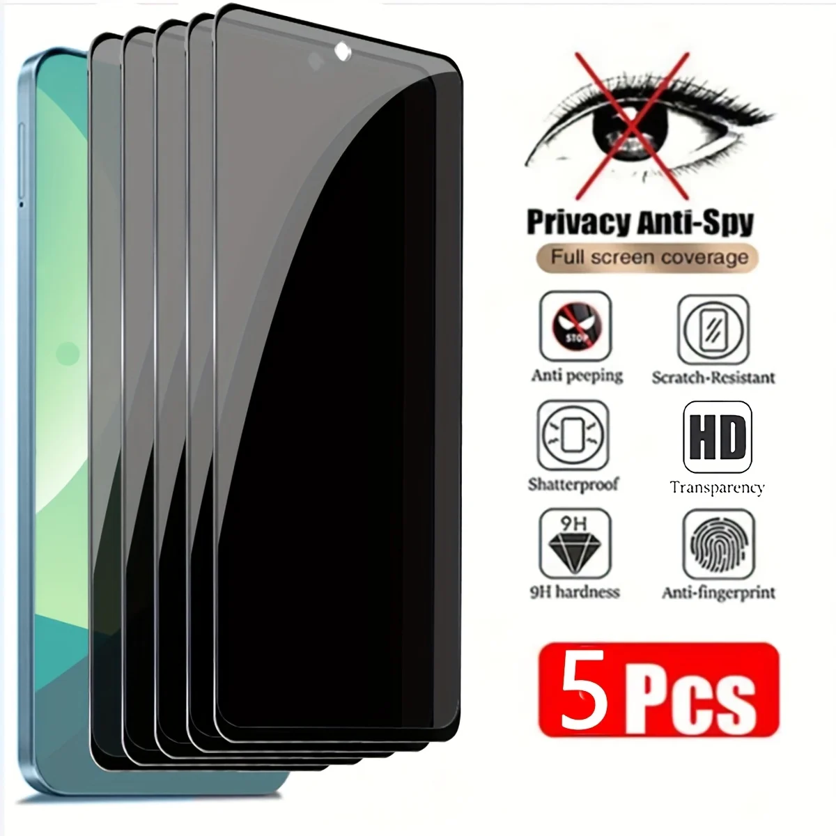 5PCS for Xiaomi Mi 10/11/12/12S,CC9/10/11/12/12S/13/14/15/15S Pro,10/13Lite,13/14/15 Ultra Anti-Spy Tempered Glass,Full Coverage
5PCS for Xiaomi Mi 10/11/12/12S,CC9/10/11/12/12S/13/14/15/15S Pro,10/13Lite,13/14/15 Ultra Anti-Spy Tempered Glass,Full Coverage