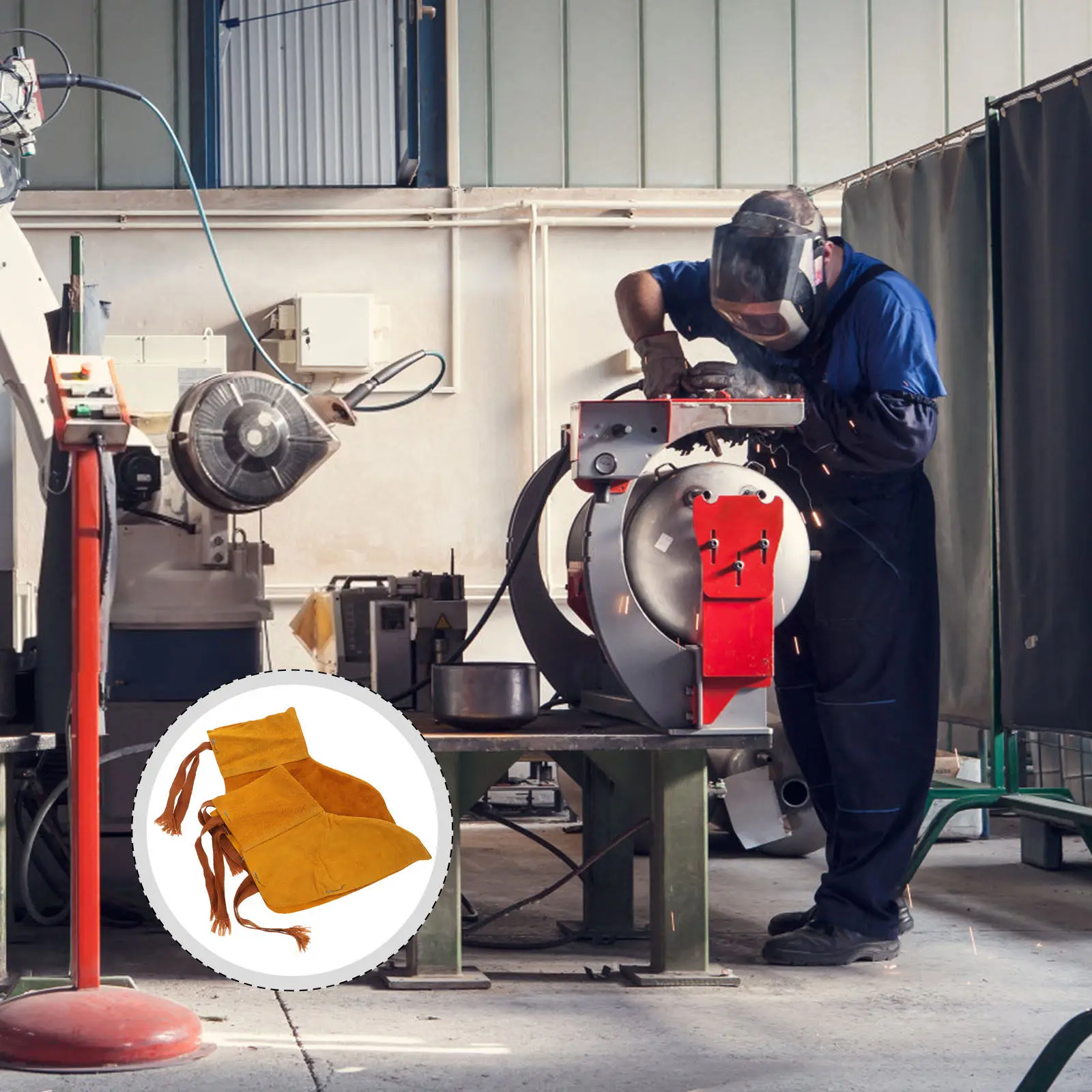 1 пара защитных чехлов для ног при сварке, сверхпрочные, огнестойкие, для защиты ног и стоп, защитные накладки на обувь для сварщиков
1 пара защитных чехлов для ног при сварке, сверхпрочные, огнестойкие, для защиты ног и стоп, защитные накладки на обувь для сварщиков