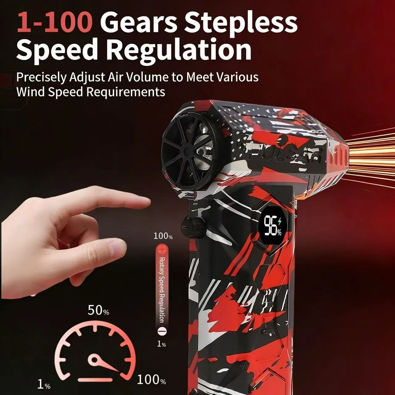 L11 Powerful Air Blower 650000RPM Brushless Violent Fan Vacuum Dust Cleaner Strong Winds 53m/s Turbo Jet Blower Type-C
L11 Powerful Air Blower 650000RPM Brushless Violent Fan Vacuum Dust Cleaner Strong Winds 53m/s Turbo Jet Blower Type-C