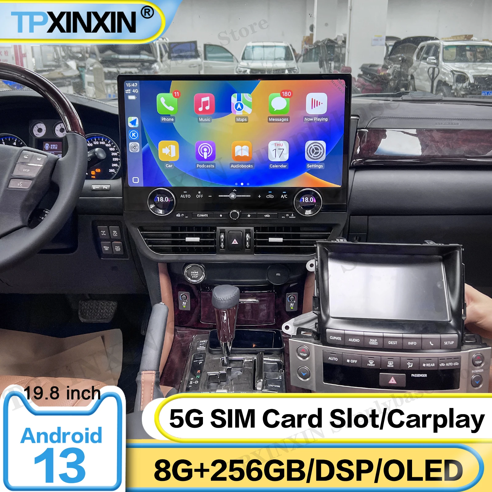 19.8 Inch For Lexus LX570 2007~2015 Android Car Radio Multimedia Video Player Wifi 4g Autoradio Stereo GPS Navigation Head Unit
19.8 Inch For Lexus LX570 2007~2015 Android Car Radio Multimedia Video Player Wifi 4g Autoradio Stereo GPS Navigation Head Unit
