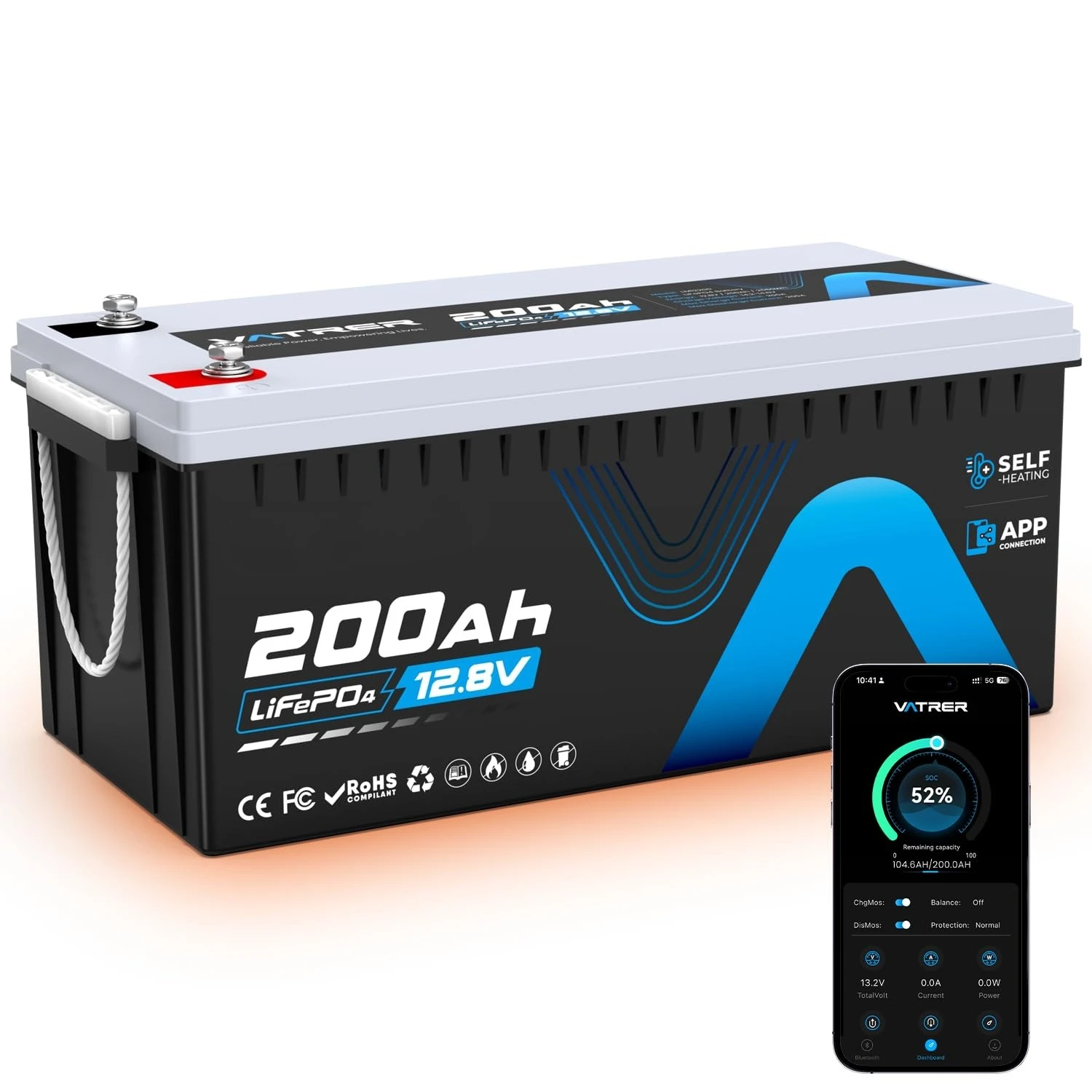 Литиевая батарея LiFePO4 12В 200Ач с самонагревом и мониторингом через приложение, встроенный BMS 200А, поддержка низких температур, настраиваемая
Литиевая батарея LiFePO4 12В 200Ач с самонагревом и мониторингом через приложение, встроенный BMS 200А, поддержка низких температур, настраиваемая