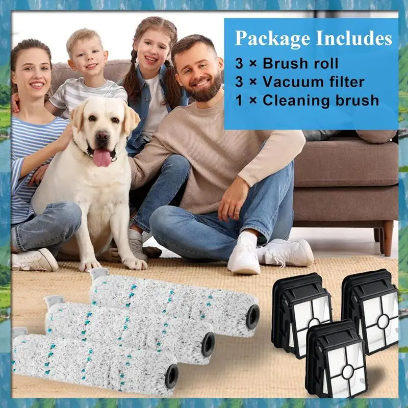 The Replacement Brush And Filters For Bissell Crosswave Max And Crosswave 2554 2590 Vacuum Parts, Replace 1618641 & 1608684
The Replacement Brush And Filters For Bissell Crosswave Max And Crosswave 2554 2590 Vacuum Parts, Replace 1618641 & 1608684