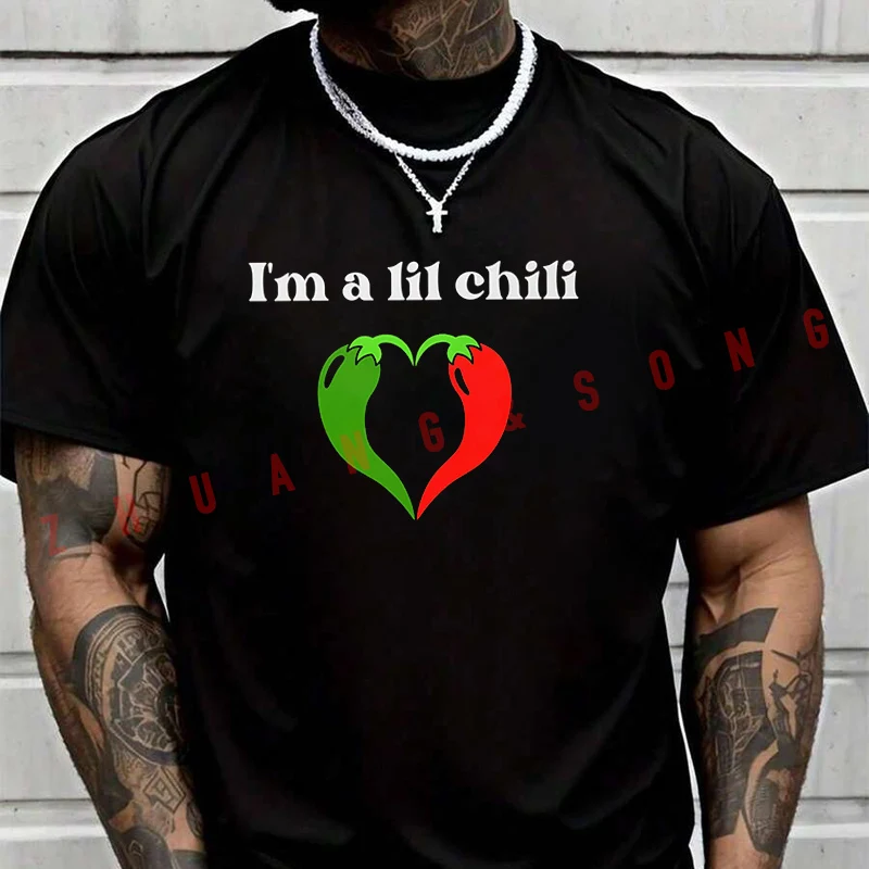 Футболка I'm A Lil Chili Desigb, мужская брендовая футболка, мужские летние футболки, повседневные футболки высокого качества с круглым вырезом
Футболка I'm A Lil Chili Desigb, мужская брендовая футболка, мужские летние футболки, повседневные футболки высокого качества с круглым вырезом