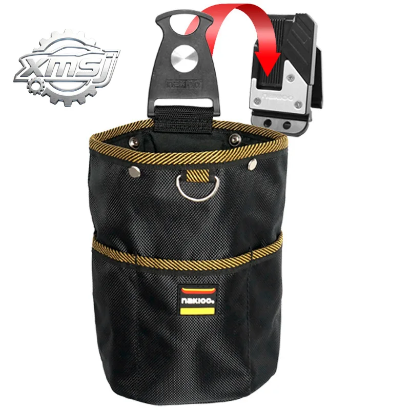 Bolsa herramientas tela Oxford 1680D, bolsa herramientas para uñas giratoria colgar rápido para carpintería, cinturó
Bolsa herramientas tela Oxford 1680D, bolsa herramientas para uñas giratoria colgar rápido para carpintería, cinturó